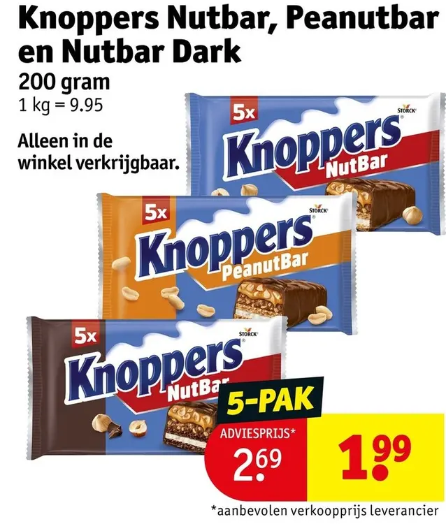 Promotie: Nutbar, Peanutbar en Nutbar Dark