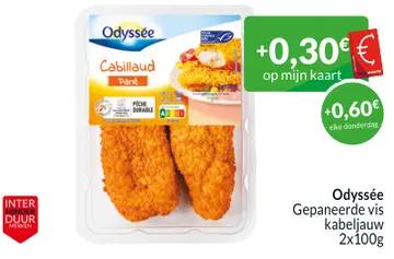 Aanbieding: Odyssée Gepaneerde vis kabeljauw