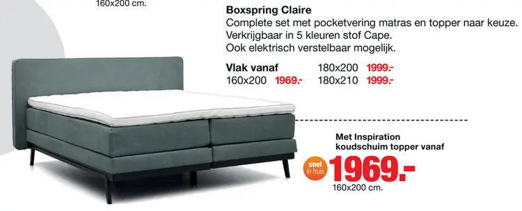 Aanbieding: Boxspring Claire