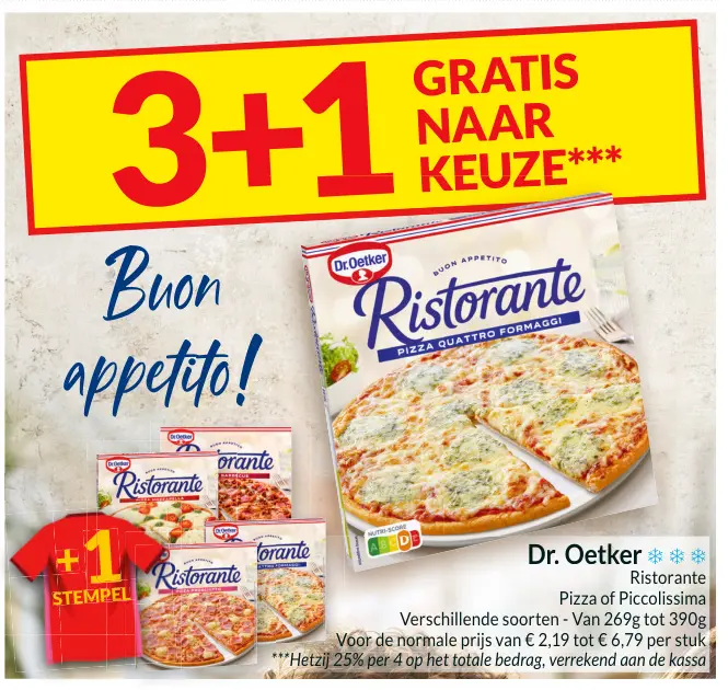 Promotie: Ristorante Pizza of Piccolissima
