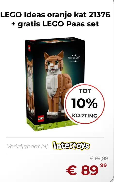 Aanbieding: LEGO Ideas oranje kat 21376