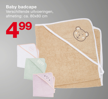 Aanbieding: Baby badcape