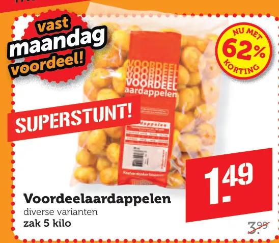 Aanbieding: Voordeelaardappelen