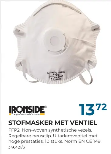 Promotie: Stofmasker met ventiel