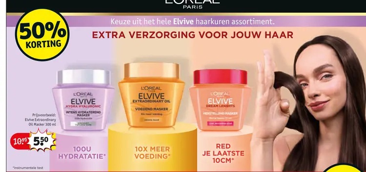 Aanbieding: Elvive Extraordinary Oil Masker