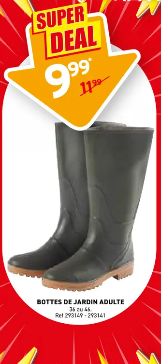 Offre: Bottes de jardin adulte
