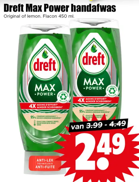 Aanbieding: Max Power handafwas