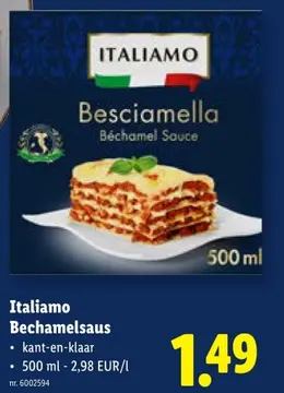 Aanbieding: Italiamo Bechamelsaus