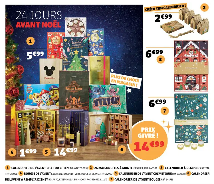 Aanbieding: Calendrier de l'avent