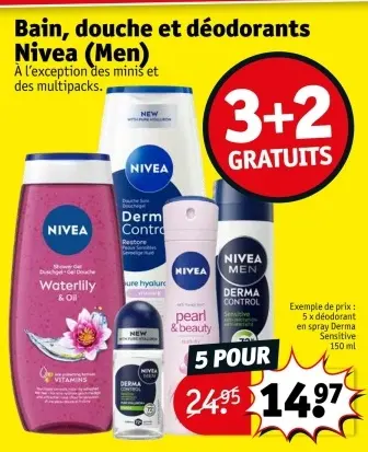 Offre: Bain, douche et déodorants