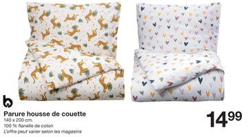 Offre: Parure housse de couette