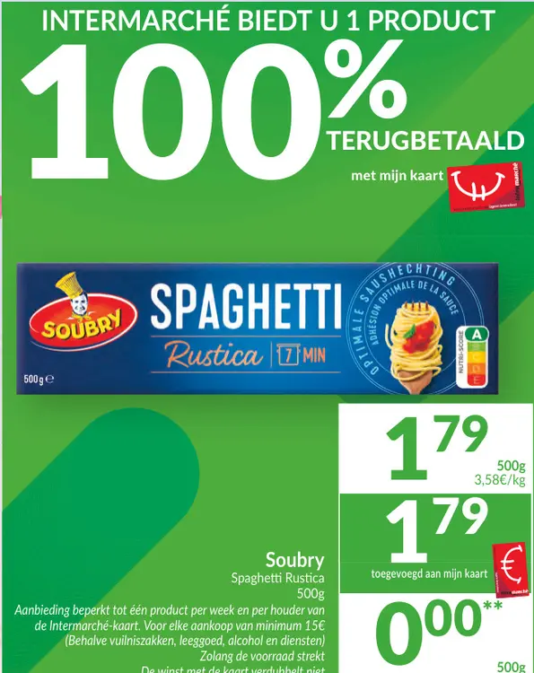 Promotie: Spaghetti Rustica
