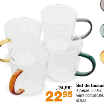 Offre: Set de tasses