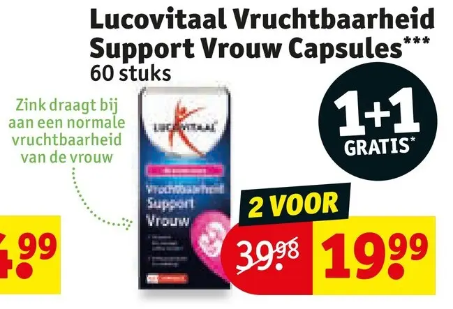 Aanbieding: Vruchtbaarheid Support Vrouw Capsules