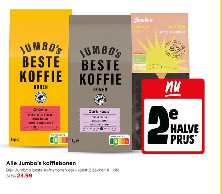 Aanbieding: Jumbo's koffiebonen
