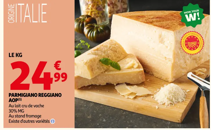 Promotie: Parmigiano reggiano aop