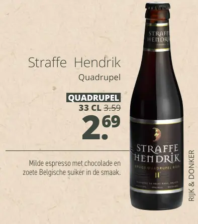 Aanbieding: Straffe Hendrik Quadrupel