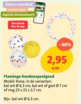 Aanbieding: Flamingo hondenspeelgoed