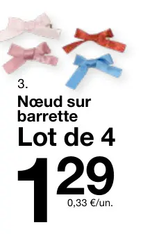 Offre: Nœud sur barrette