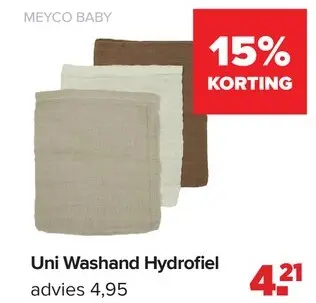 Promotie: Uni Washhand Hydrofiel