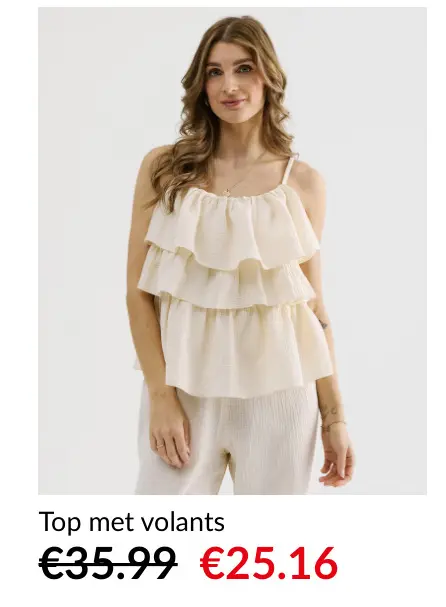 Promotie: Top met volants