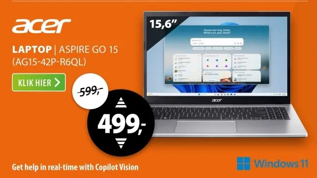Aanbieding: Laptop | aspire go 15