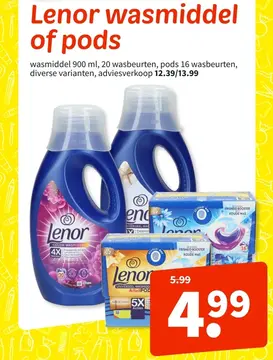 Aanbieding: Wasmiddel of pods