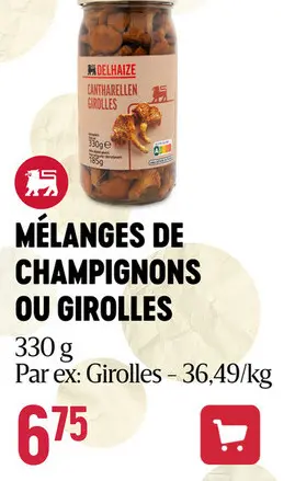 Offre: Mélanges de champignons ou girolles