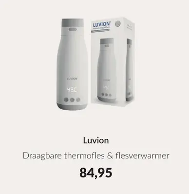 Aanbieding: Draagbare thermofles & flesverwarmer