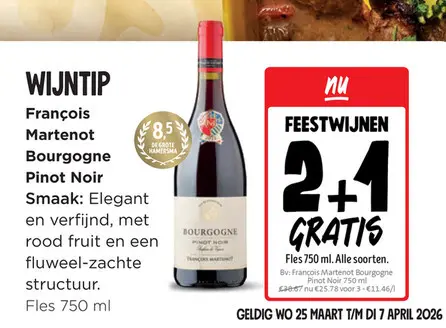 Promotie: François Martenot Bourgogne Pinot Noir