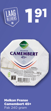 Aanbieding: Melkan Franse Camembert