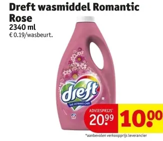 Promotie: wasmiddel Romantic Rose