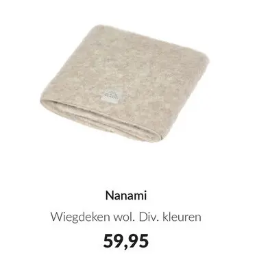 Aanbieding: Wiegdeken wol