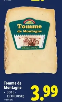 Offre: Tomme de Montagne