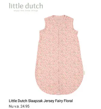 Aanbieding: Slaapzak Little Dutch Zomer Jersey Fairy Floral 70cm