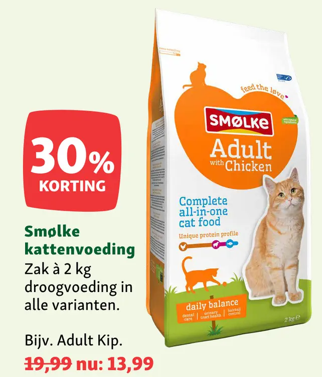 Aanbieding: Kattenvoeding 2 kg