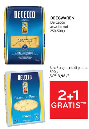 Promotie: Deegwaren