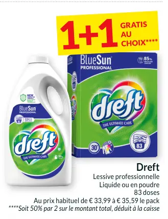 Offre: Dreft Lessive professionnelle