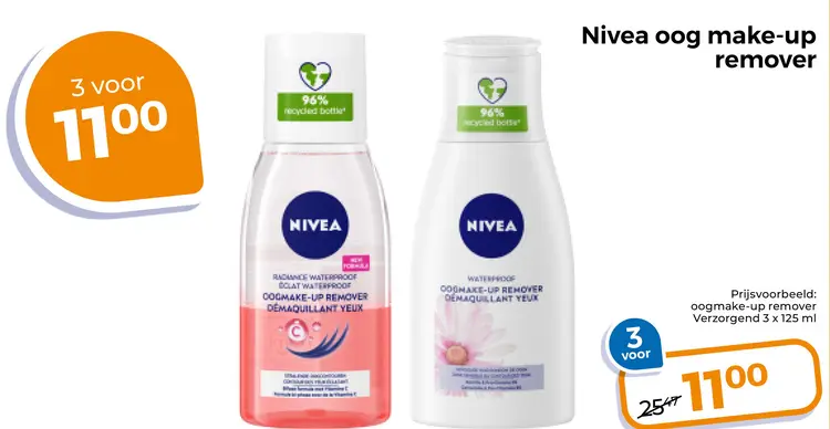 Aanbieding: Nivea oog make-up remover