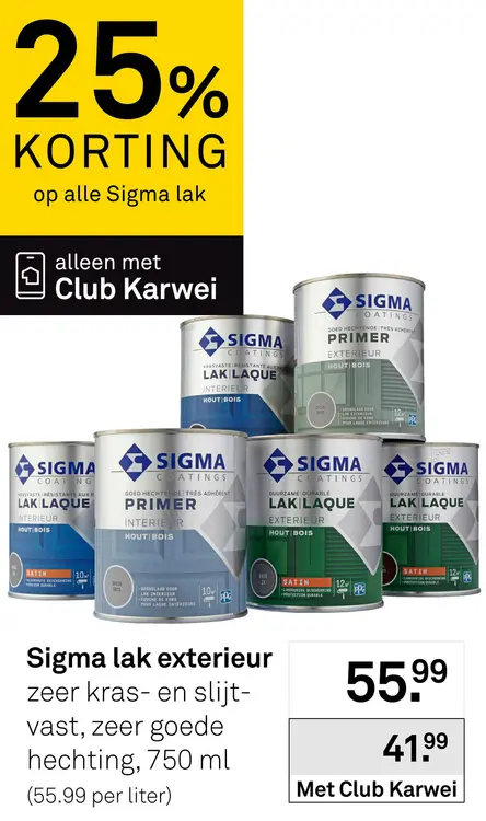 Aanbieding: Alle Sigma lak