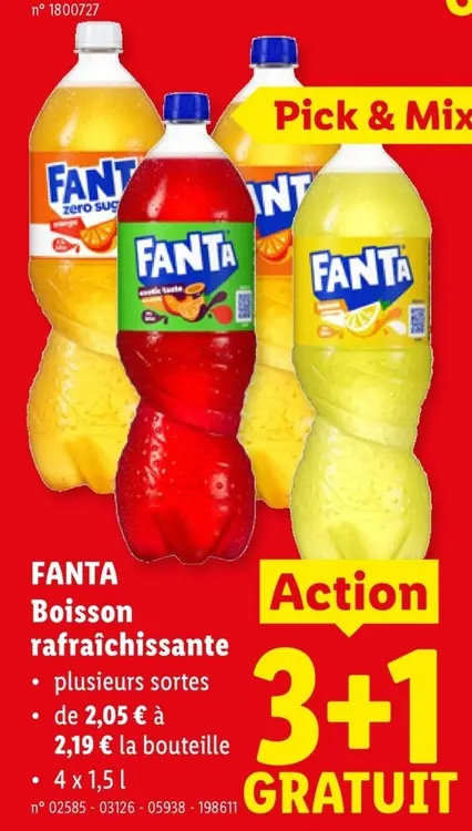 Offre: Boisson rafraîchissante