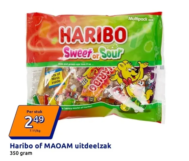 Aanbieding: Haribo of MAOAM uitdeelzak