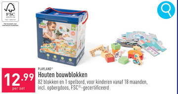 Aanbieding: Houten bouwblokken