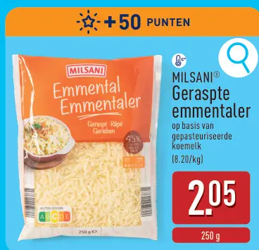 Promotie: Geraspte emmentaler