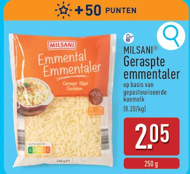 Promotie: Geraspte emmentaler