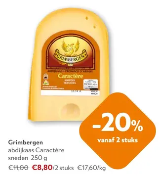 Aanbieding: Grimbergen abdijkaas Caractère