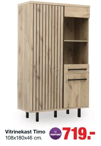 Aanbieding: Vitrinekast Timo