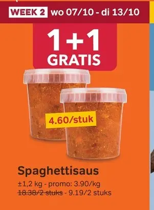Promotie: Spaghettisaus