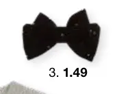 Offre: Noeud pailleté sur barrette