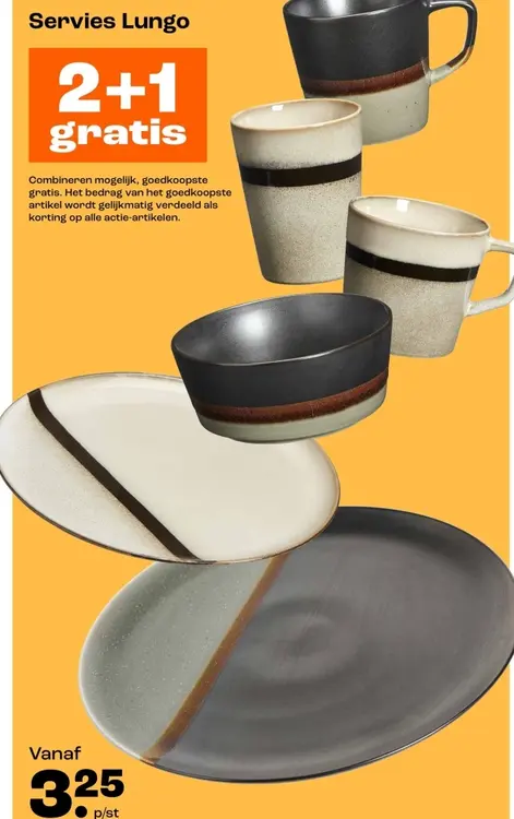 Promotie: Servies Lungo